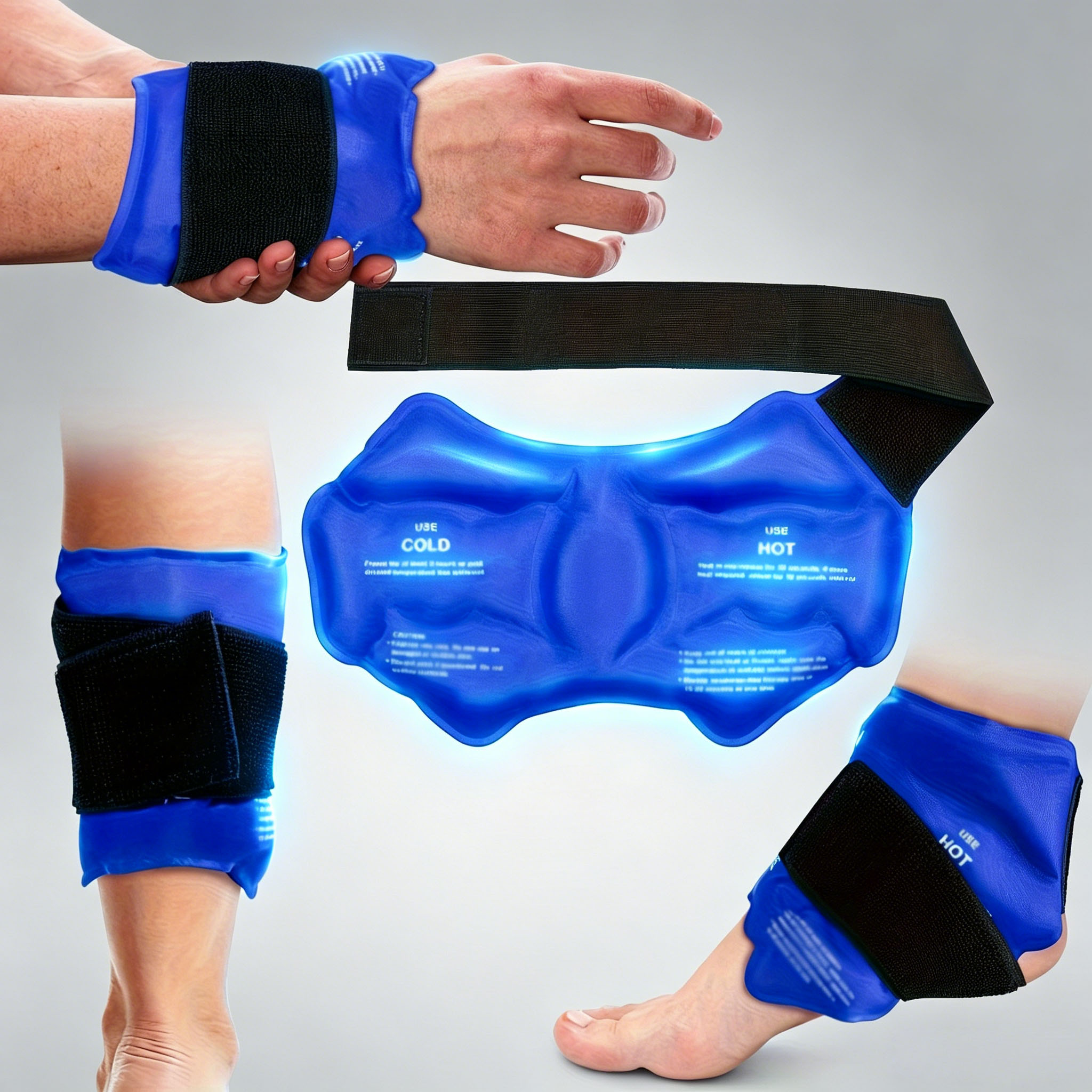 Health Wellness Activities - Compresa de hielo reutilizable de nailon