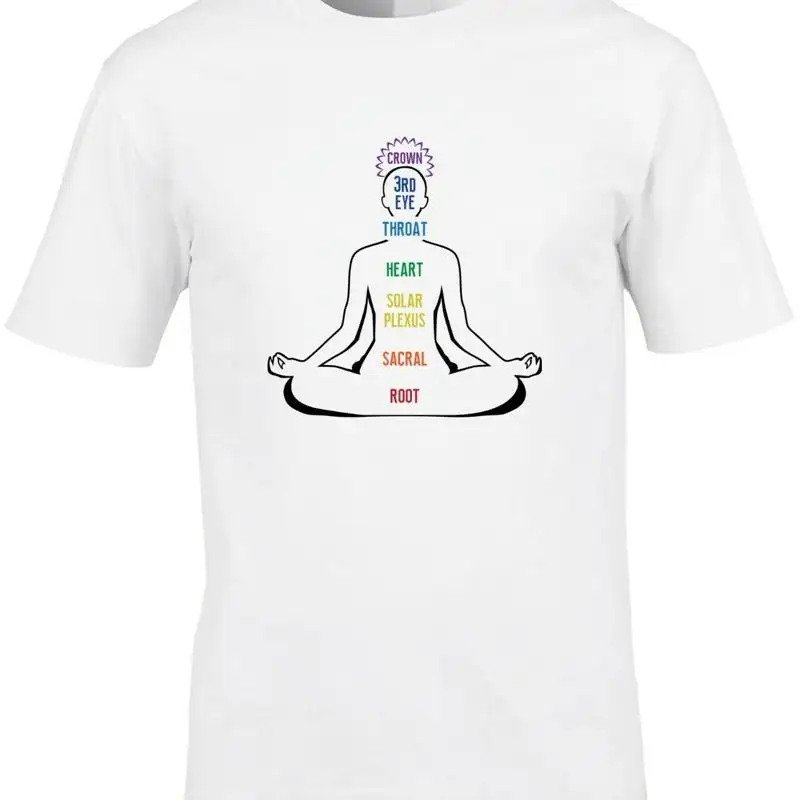 Health Wellness Yoga - Camiseta de Yoga con Chakras para