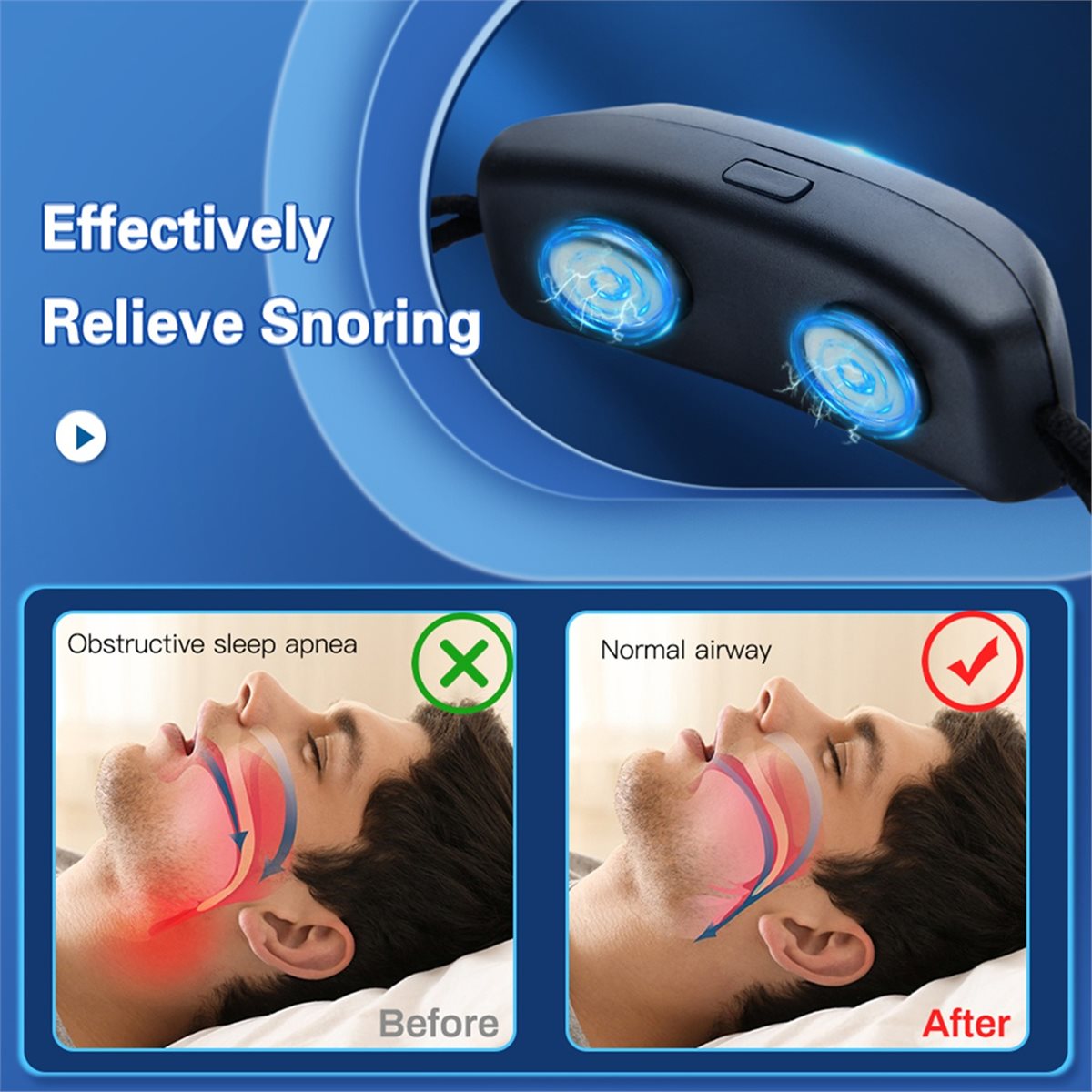 Health Wellness Trends - Dispositivo Inteligente Anti Ronquidos USB 2026