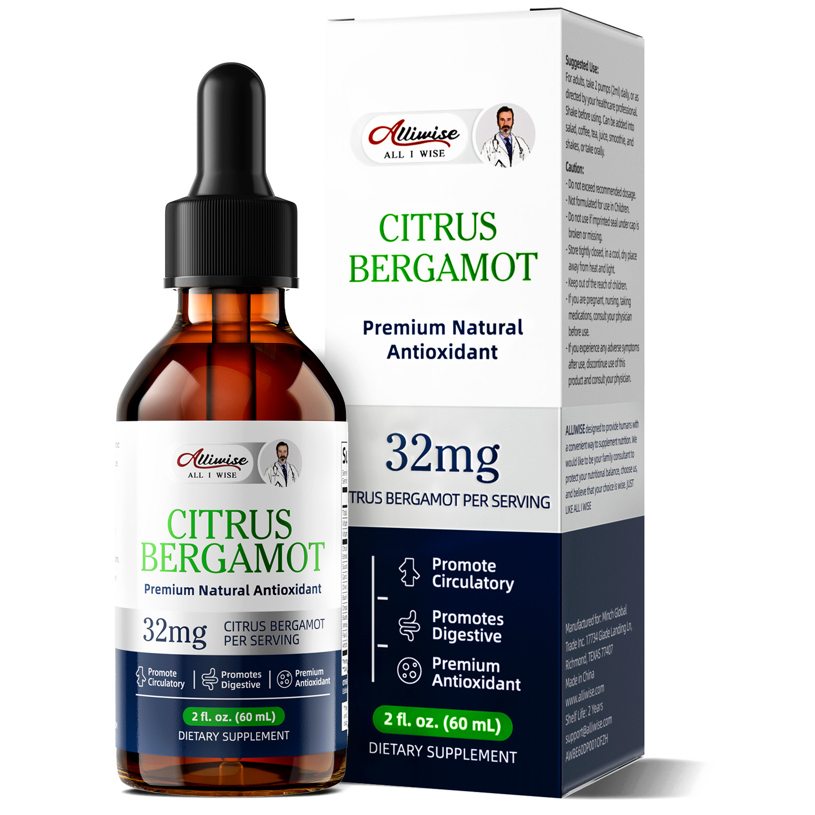 Health And Wellness Promotion - Gotas de Extracto de Bergamota Alliwise