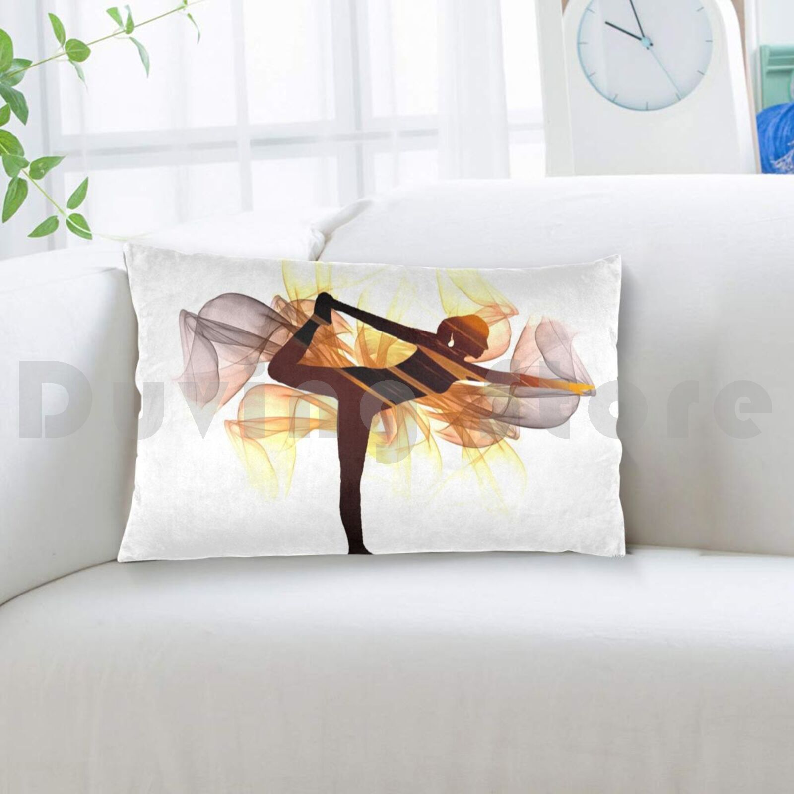 Funda de almohada con poses de - Health Wellness Yoga reseña y precio