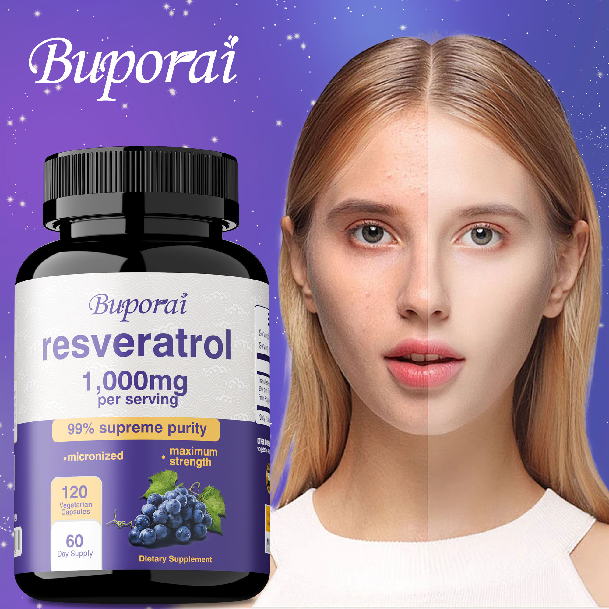 Cápsulas de Resveratrol - Anti - Health And Wellness Promotion reseña y precio