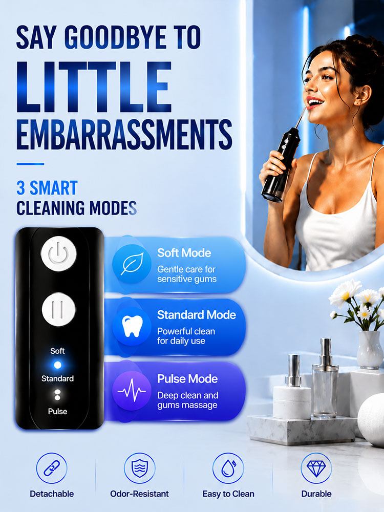Irrigador Bucal Portátil con 3 - Oral Irrigator Flosser reseña y precio