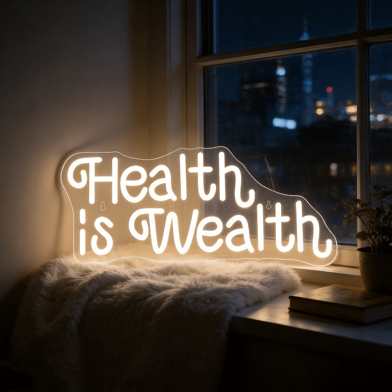 Letrero Luminoso LED de Neón ' - Health Wellness Yoga reseña y precio